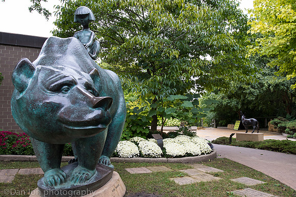 Frederik Meijer Gardens & Sculpture Park - Boy and bear, Marshall M. Fredericks