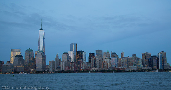View of lower Manhattan from Empty Sky 9/11 Memorial, Liberty State Park NJ