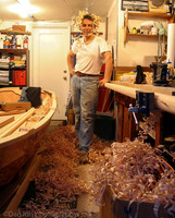 Floating in wood shavings