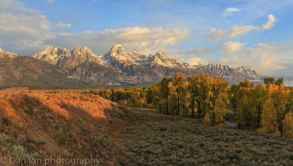 Teton Range at sunrise, Jackson Hole, Grand Teton National Park