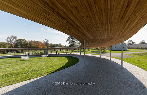 Grace Farms, the River, looking down toward the Pavilion