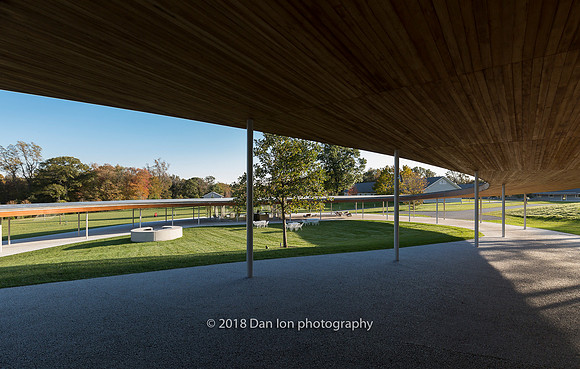 Grace Farms, the River, the Pavilion in the distance