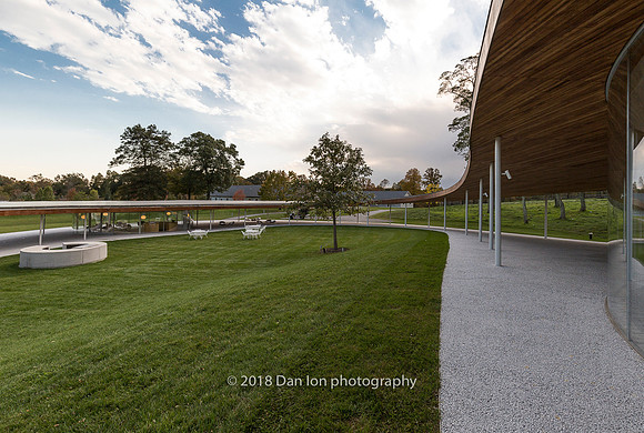 Grace Farms, the River, the Pavilion in the distance