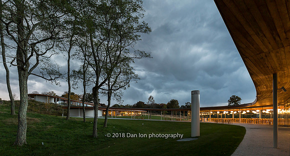 Grace Farms, the River, as storm approaches