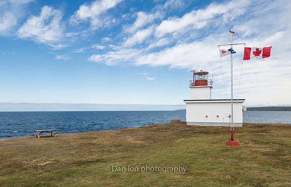 Grand Passage Lighthouse is located on the northern point of Brier Island, Nova Scotia