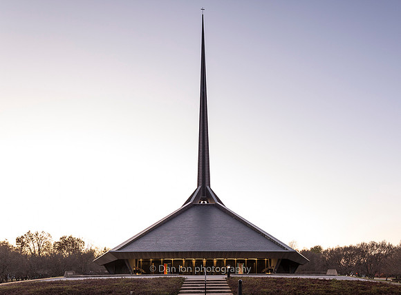 North Christian Church, Eero Saarinen architect, 1964, Dan Kiley landscape architect