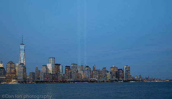 View of lower Manhattan from Empty Sky 9-11 Memorial, Liberty State Park NJ