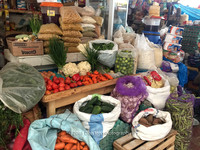 Well stocked municipal market, Paucartambo,  Andes