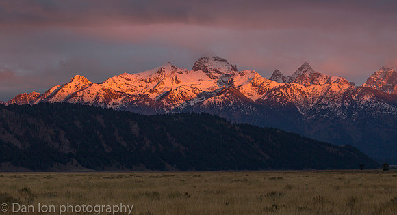 Teton Range at sunrise, Jackson Hole
