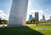 Gateway Arch. Exiting from the South foot