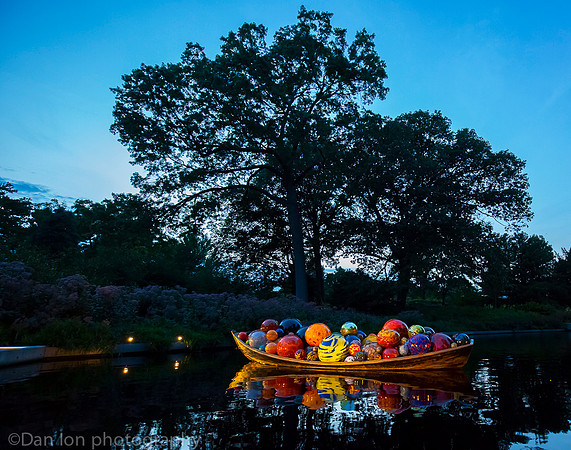 NYBG 'Dale Chihuly nights', Float Boat