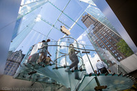 Apple flagship store, 5th Ave.  NYC. All glass entrance.