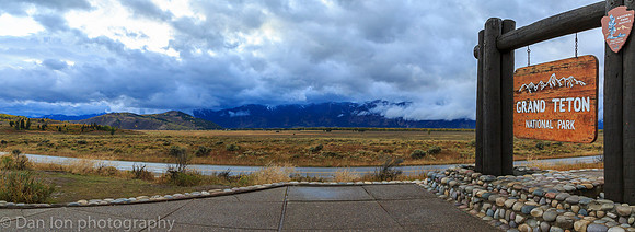 Teton Range after an afternoon shower, Jackson Hole